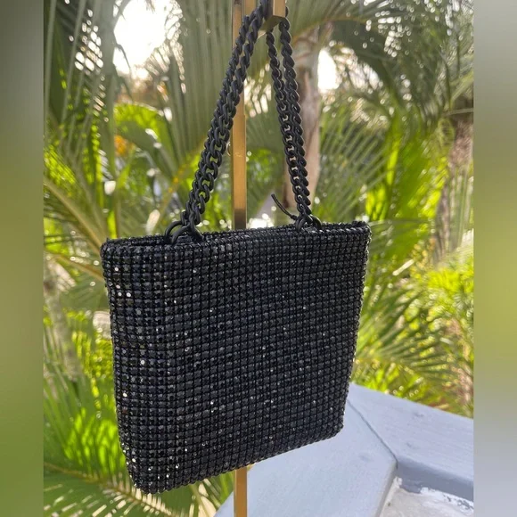 Kurt Geiger NWT Mini Party Tote/Bag All-over Crystals w/ Iconic Bird Head - Picture 4 of 15